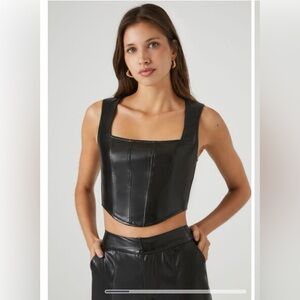 Forever 21 Leather Top